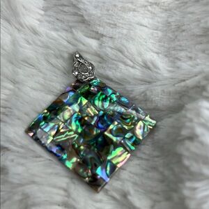 Iridescent Abalone Shell Pendant